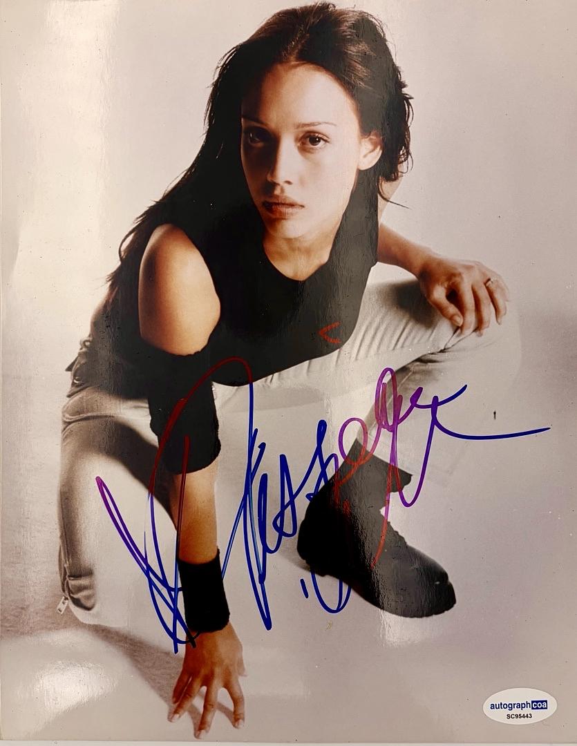 Jessica Alba "Dark Angel" signed 8x10 - ACOA COA
